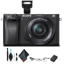Sony Alpha A6300 24.2MP Mirrorless Digital Camera - Black (Kit