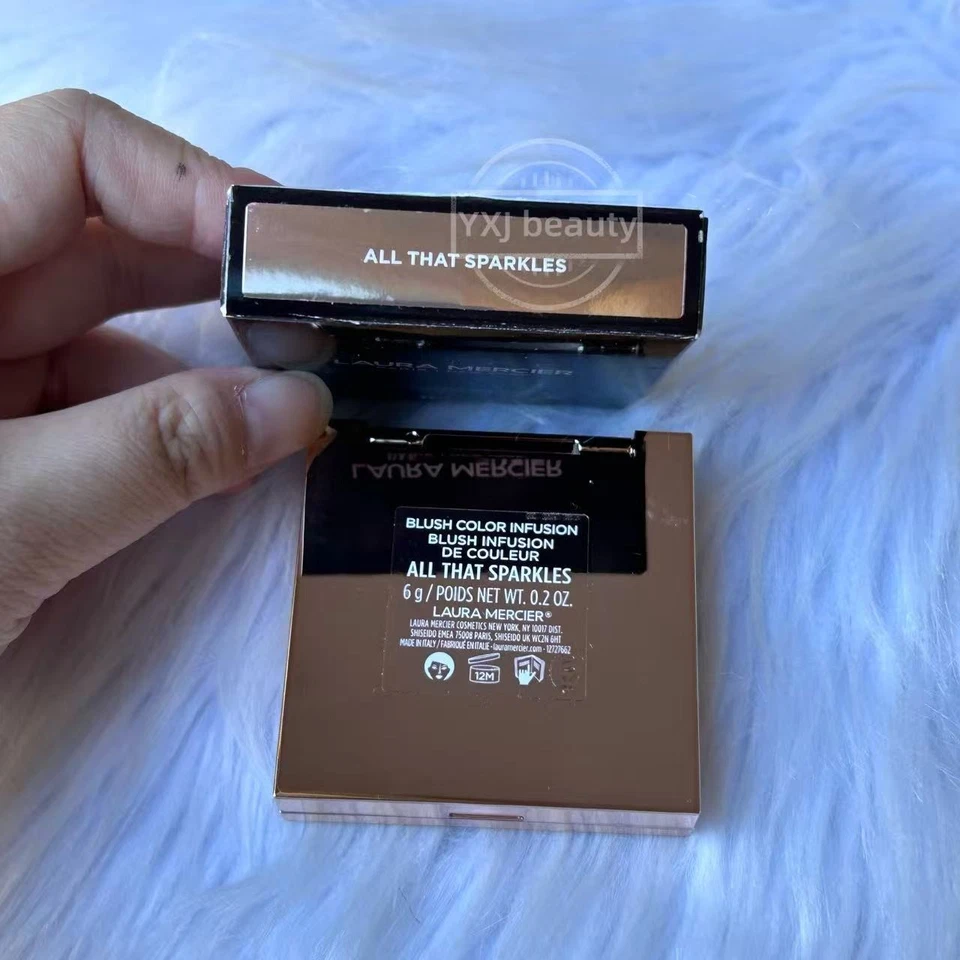 Infusión de rubor Laura Mercier ~ Todo lo que brilla ~ Tamaño completo 0,2 oz ~ Nuevo en caja Foto 4 de 4