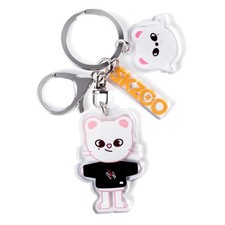 Stylish Kids Keychain - Double-Sided Acrylic Cartoon Pendant for Backpacks
