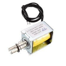 DC Push Pull Type Solenoid Electromagnet, DC9V 0.8N 10mm Open Frame Type
