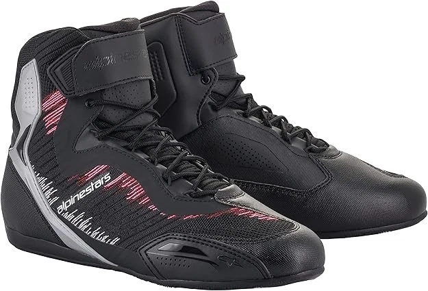 Botas Alpinestars Faster-3 Rideknit Stella Preto Prata Rosa Botas Alpinestars Faster-3 Rideknit Stella Negro P