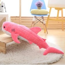 100cm Large Size Soft Shark Plush Toy Big Creative PINK Whale Stuffed Soft Shark