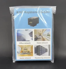 RJ45 inline Coupler Cat6 Keystone Jack 25 pack Female To Female - Network office