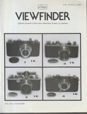 Viewfinder Journal of the Leica Historical Society of America 1985 IR KL3962
