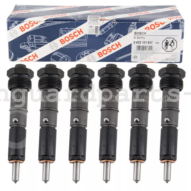 6X Bosch 50HP Fuel Injectors 3919350 0432131837 For 89-93 Dodge Cummins 5.9L 12V