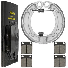 for Yamaha Bruin 350 YFM350 2X4 4X4 2004-2006 Front Brake Pads Rear Brake Shoes