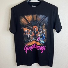 Goosebumps Slappy Doll Men's T-Shirt Halloween Black Graphic Size Medium NEW