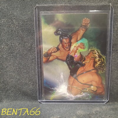 1995 DC Vs Marvel Fleer   Holo F/X Aquaman Vs Namor Limited Edition Card #2