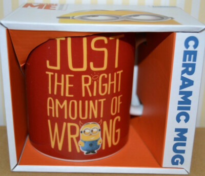 Minions  Despicable Me Becher Tasse  Mug ''Just the right amount of wrong