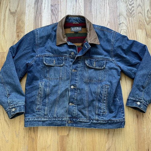 Men's Woolrich Blanket Lined Blue Denim 