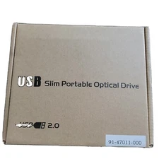 USB Slim Portable Optical Drive USB 2.0 NEW IN OPEN BOX. CD-ROM USB POWER CORD 