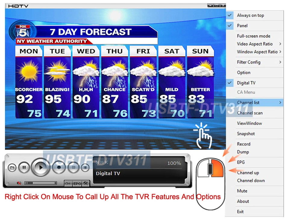 Premium USB Digital ATSC Clear QAM TV Tuner With Timer Recording For Windows PC - Image 3 of 4