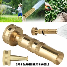 Solid Brass Garden Nozzles Heavy Duty Adjustable Twist Water Hose High Pressure