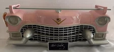 ELVIS Pink Cadillac FRONT END Lights Up With Glass Shelf Super Rare Item 18”