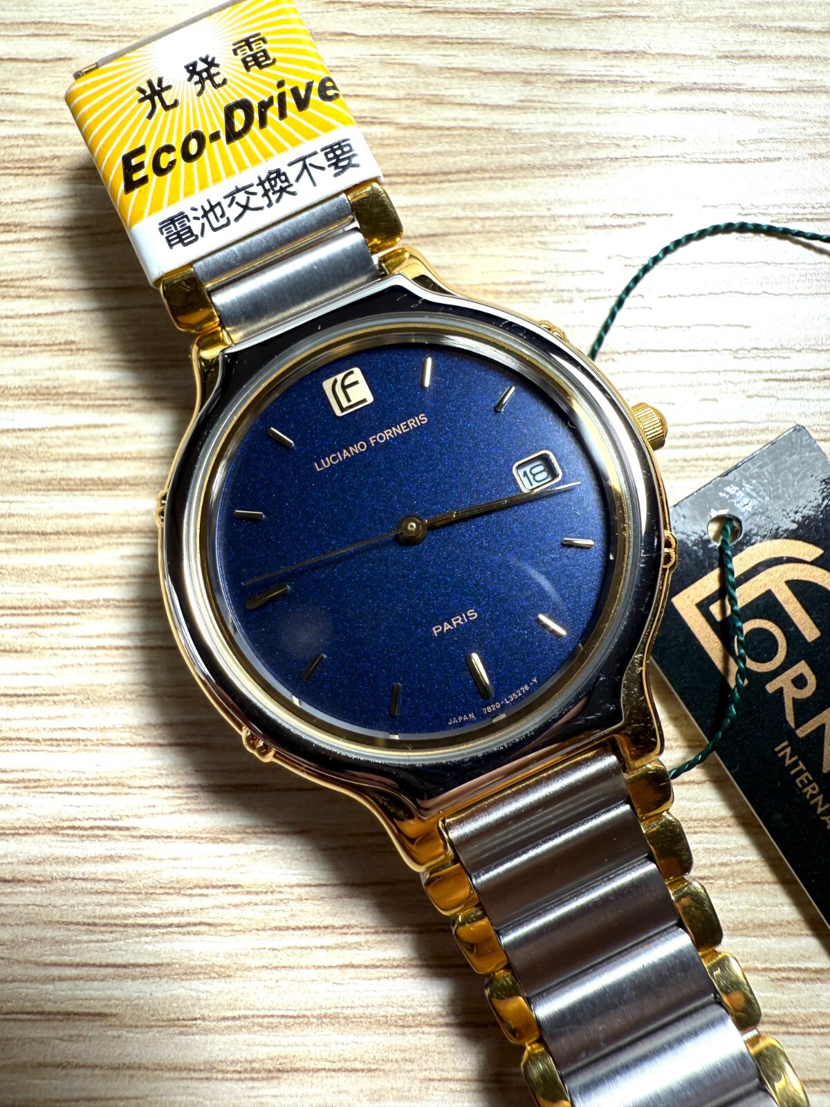 Citizen Luciano Forneris Paris Eco Drive Water Resist Solar Power Japan Blue 35