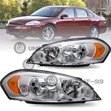 Halogen Headlight For 06-2013 Chevy Impala 2006-2007 Monte Carlo Headlamp
