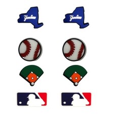 MLB New York Yankees Baseball Team For Crocs Shoe Charms Jibbitz - 8 Pieces