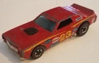 HOT WHEELS 1:64 VTG 1974 REDLINE FORD TORINO STOCKER #23 RED HONG KONG