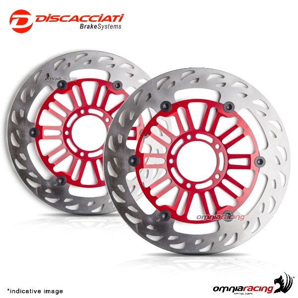 10-FEET ＣＤ 2 front floating discs Discacciati light D 300mm red