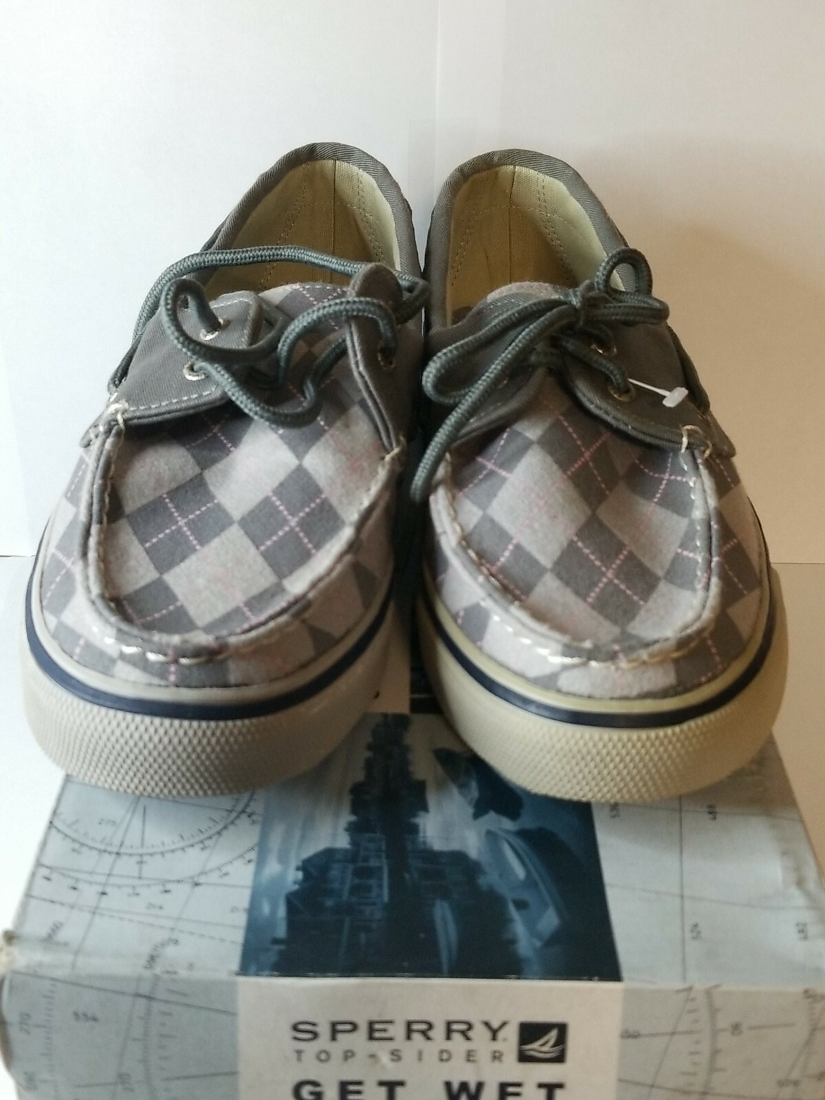 Boat Shoes Canvas Sneaker White Nav | eBay