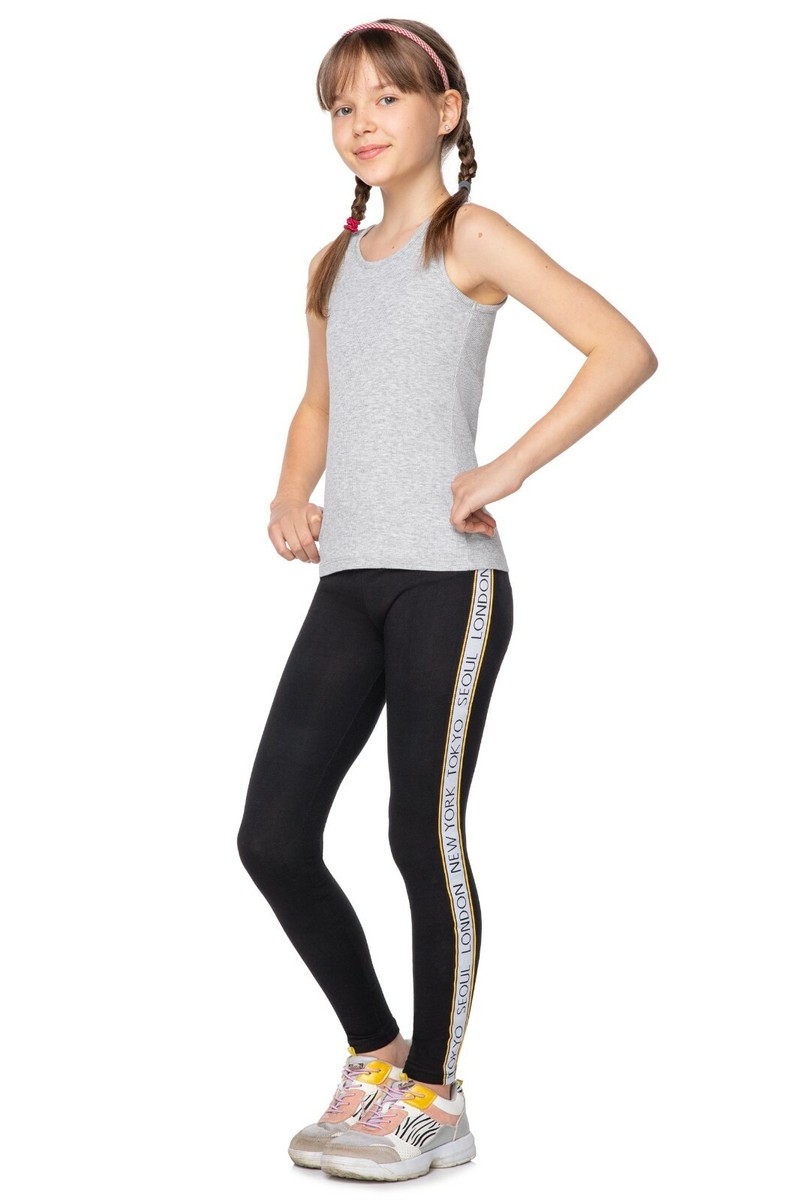 Urban Classics Girls Tech Mesh Leggings, Nero, 110-116 cm Bambina