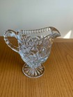 Creamer Vintage Glass Footed Creamer Sawtooth Edge — photo 2