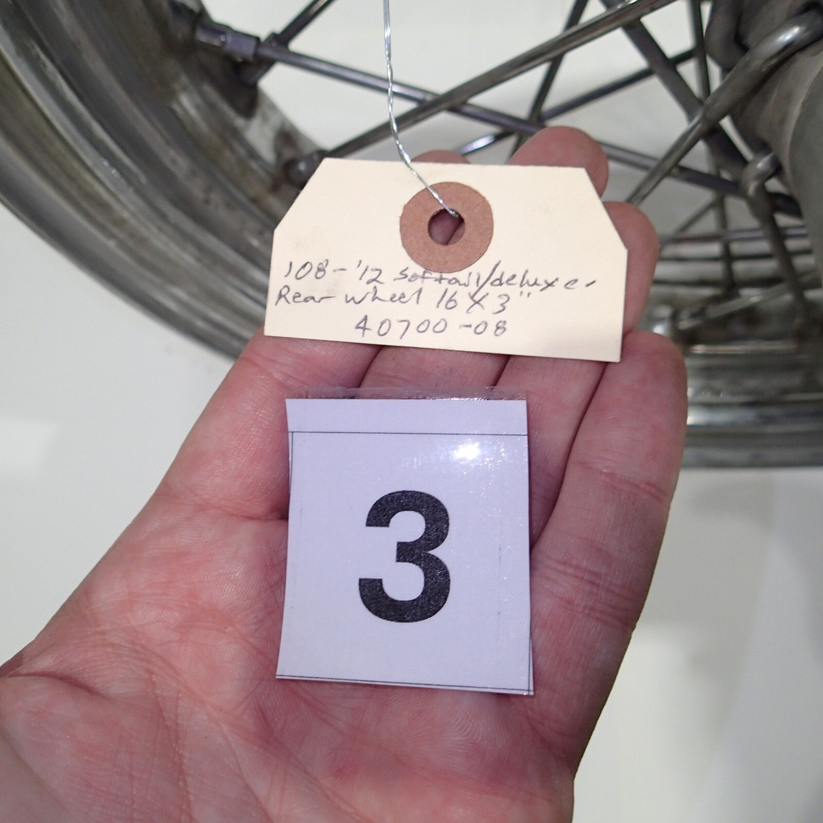 HARLEY-DAVIDSON FLSTC REAR WHEEL RIM LACED 16X3.00 40700-08