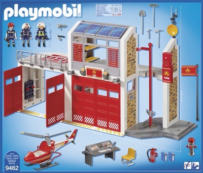 Playmobil 消防署セット 9462 181パーツ Amazon.com: Playmobil Fire Station : Toys & Games