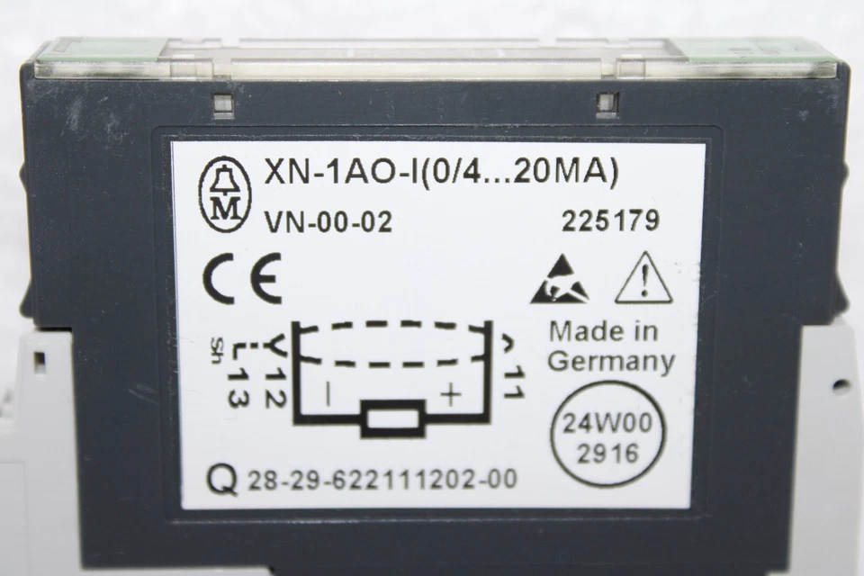 MOELLER XN-1AO-I (0/4...20MA) ANALOG OUTPUT MODULE 225179 - Image 2 of 4