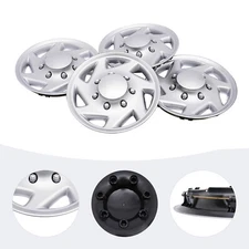 4 NEW For 99-18 Ford Econoline E250 E350 E450 Hubcap Silver Van Full Wheel Cover