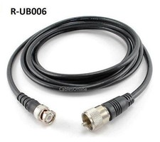6ft RG8x Coax UHF PL259 Male BNC Male Plug 50 ohm Antenna Ham Radio Cable
