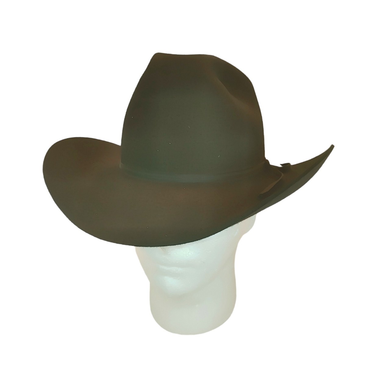 Beaver Brand 10X Black Cowboy Western Hat 6-7/8 Long Oval
