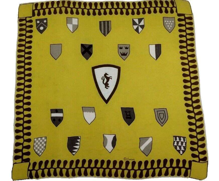 1930s Decade 100% Silk Vintage Scarves & Wraps