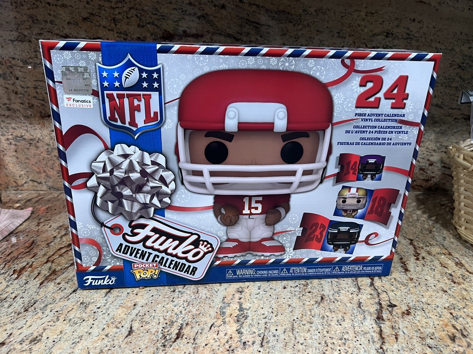 FUNKO FANATICS 24 DAY HOLIDAY NFL ADVENT CALENDAR