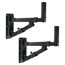 OPEN BOX:Sound Town 2-Pack Adjustable Wall Mount Speaker Brackets STWSD-048B-R