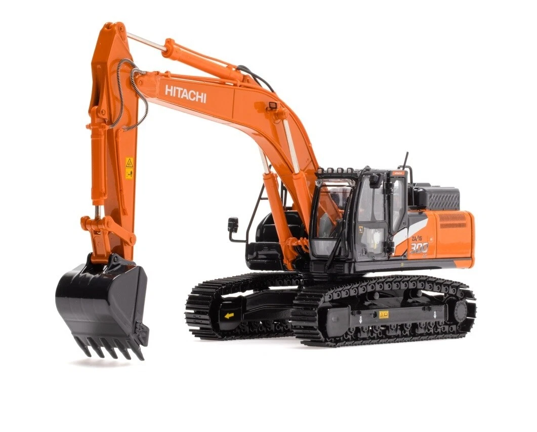 Orange 1:50 Excavator Contemporary Manufacture Diecast