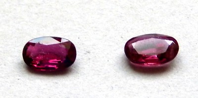 Rubies 3x5 MM Oval Faceted Natural Mined Unheated  TW .24-.86cts.  Mixed Lots