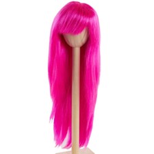 Hot Pink Monique Synthetic Mohair Faith 8"-9" Doll Wig