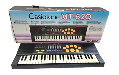 CASIO CASIOTONE MT-520 IN ORIGINAL BOX KEYBOARD SYNTHESIZER RARE
