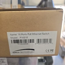 Speco Technologies 18-Port Switch with 16-Port PoE #P16S18