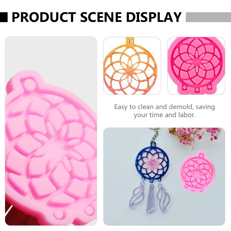 71 Pcs DIY Accessories Key Ring Mold Pendant Dream Catcher Crafts Molds