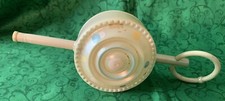 1950s Celluloid Baby Rattle Cream Colored 8  Toy Mid Century Vintage