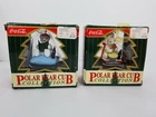 Lot of 2 Vintage Coca-Cola Polar Bear Collection Ornaments With Original Boxes