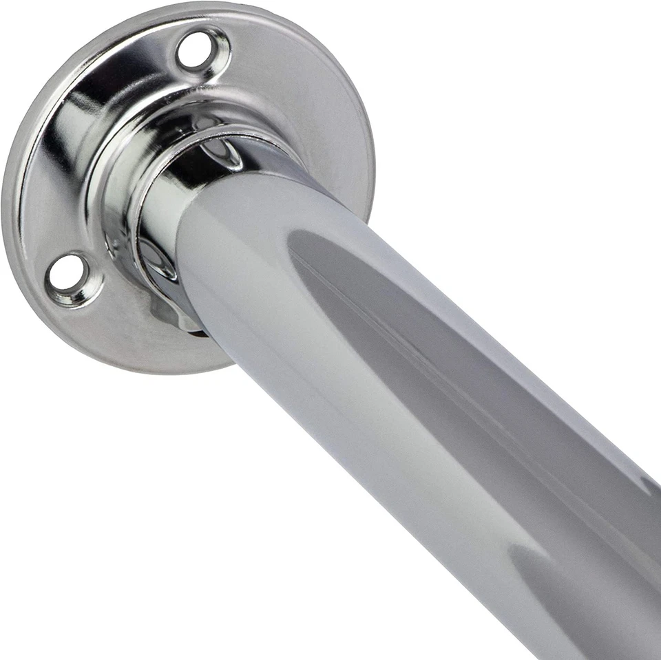 Vestiti Rotondo Tubo Armadio Asta Guardaroba Cromo 600 - 2000 MM Set Ø 25 MM - Immagine 2 di 4