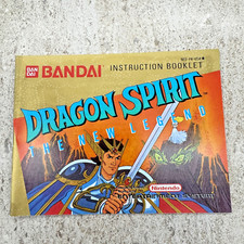 Dragon Spirit NES-P4-USA Nintendo NES Video Game - Manual ONLY - Great