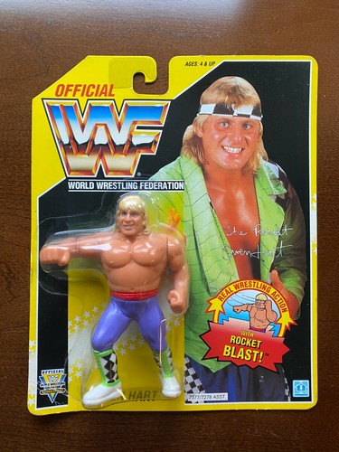 WWF Hasbro Owen Hart Yellow Card MOC...