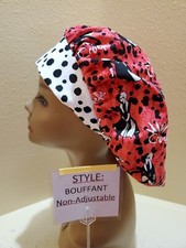 Cruella Women's Bouffant Surgical Scrub Hat/Cap Handmade
