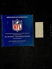 Bo Jackson Game Worn Jersey Patch 2x2 Inch NFL Certified Los Angeles Raiders