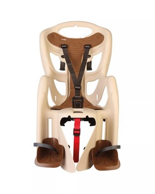 Child Bike Seat Carrier Clamp Rack Mount Made Italy Beige Bellelli Kids Bikes