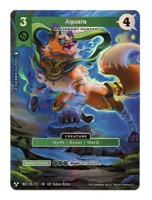 Aguara ALTERNATE ART 218/212 MZ2 Metazoo TCG 2025 Torrential Tides